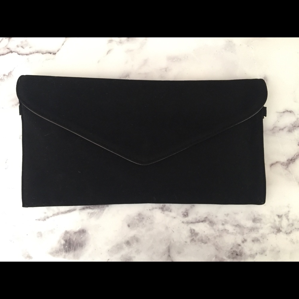 Black Clutch w/Detachable Wrist&Shoulder Strap